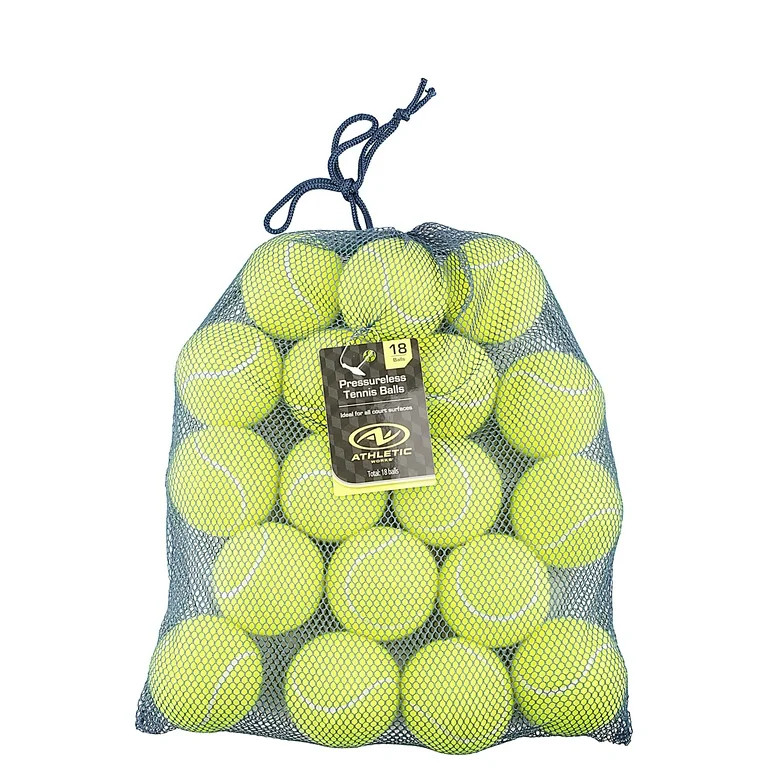 Athletic Works Pressureless Tennis Balls  (18 Balls) - Walmart.com | Walmart (US)