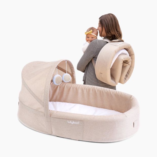 Lulyboo Indoor/Outdoor Cuddle & Play Lounger in Oat | Babylist