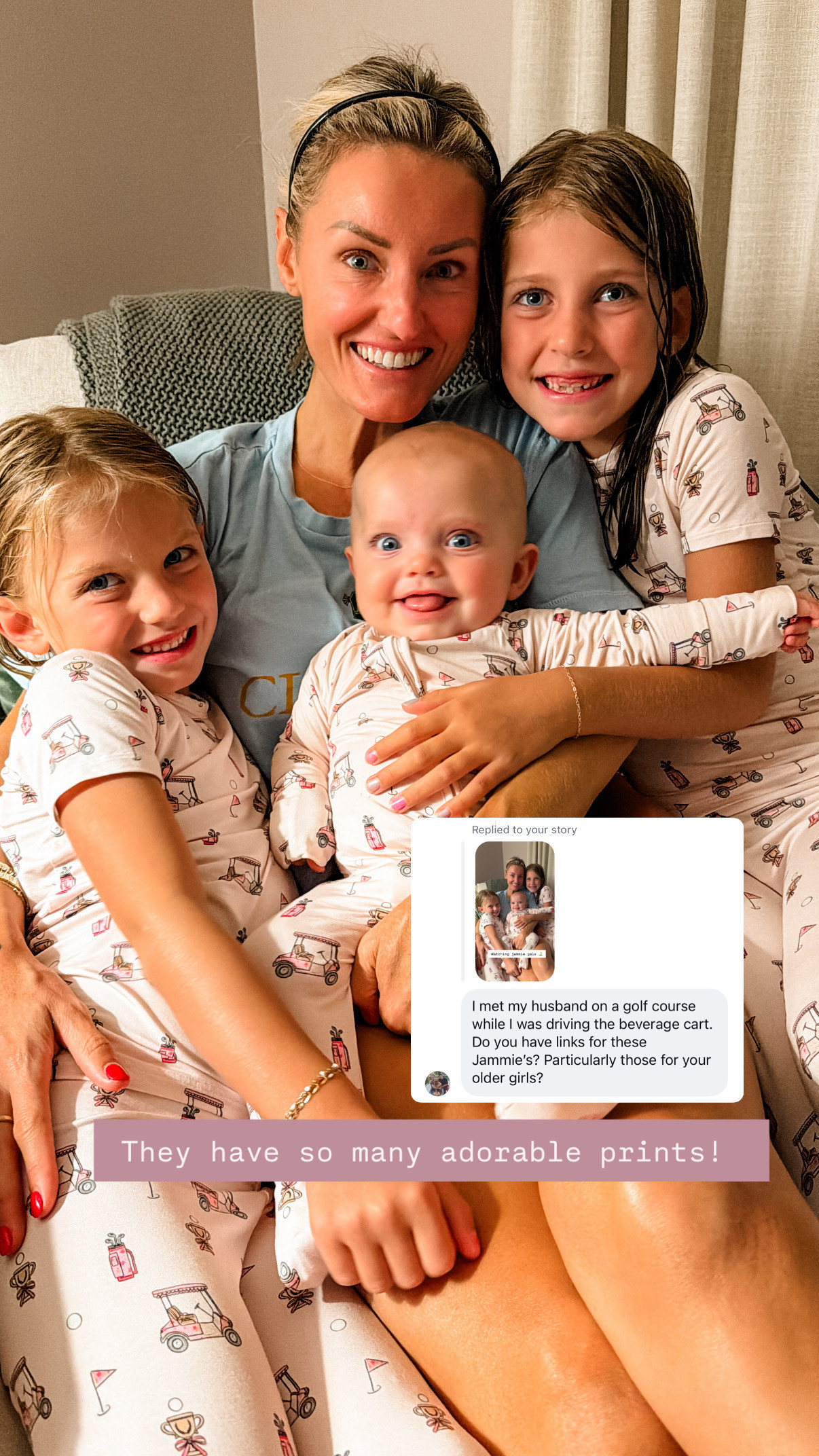 Got the girls these matching golf pajamas! They're so cute! This brand has so many different patterns you can get for your girls, and even women's sizes available in some prints!

Loverly Grey, kids pajamas, baby pajamas, pajama sets 

 #LTKBaby #LTKKids
