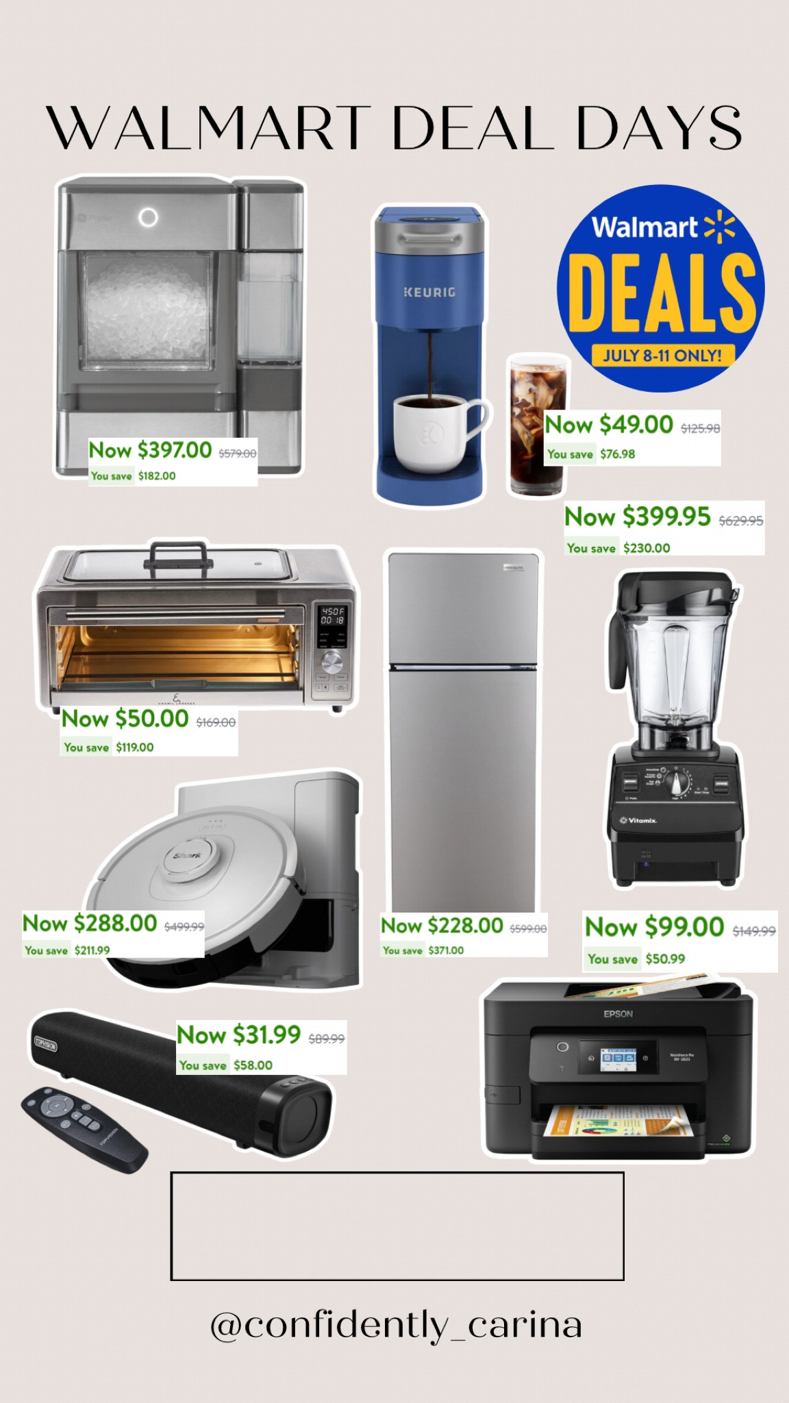 Lots of kitchen appliances and home items on sale at Walmart for Deal Days! Now is the perfect time to upgrade your kitchen✨

#LTKSummerSales #LTKHome #LTKSaleAlert