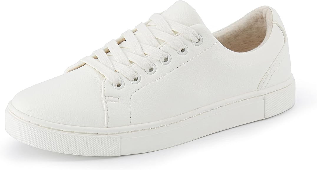 CUSHIONAIRE Women's Hashtag lace up Sneaker +Comfort Foam, Wide Widths Available | Amazon (US)