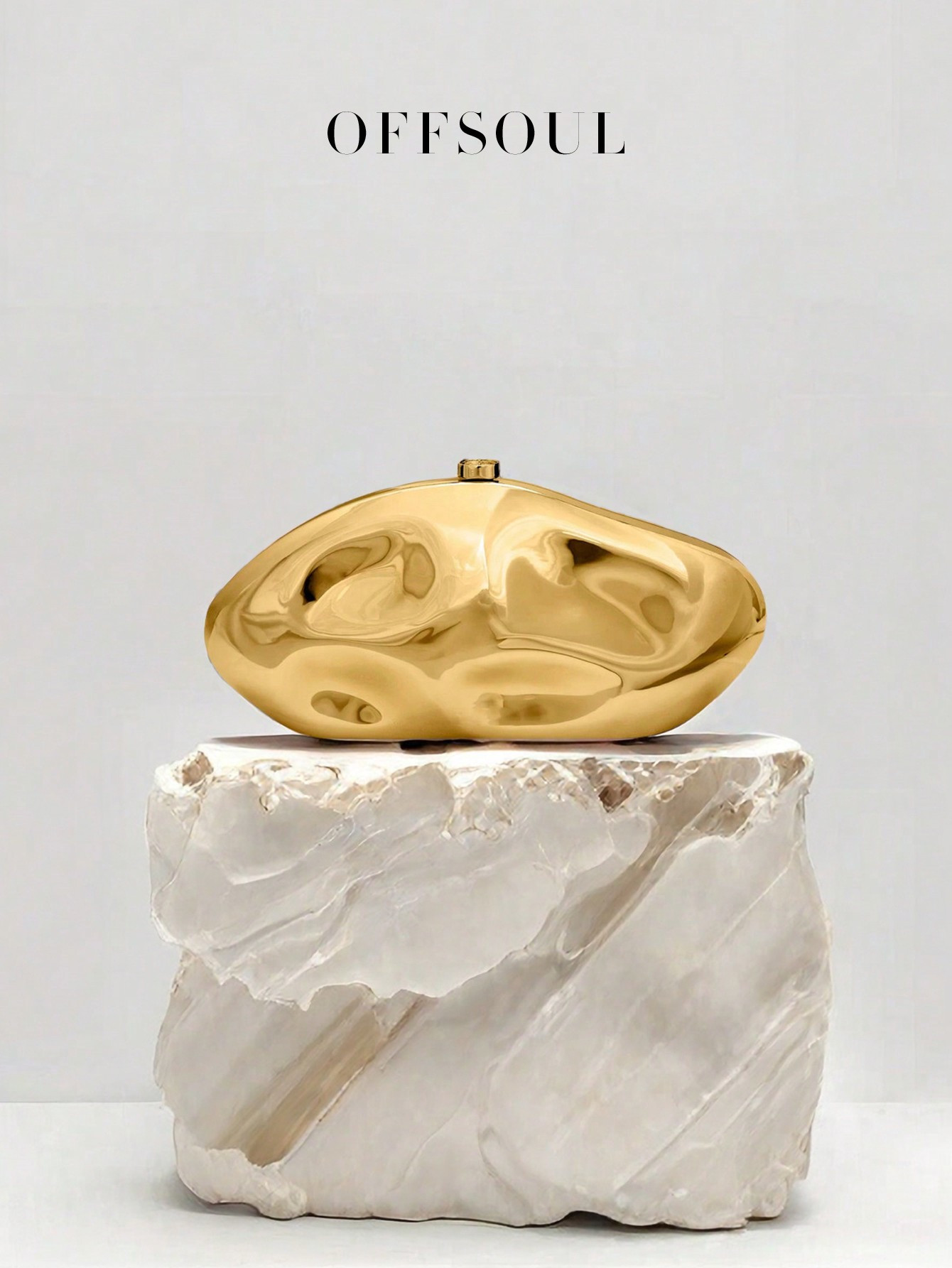 New Fashion Metallic Sculptural Clutch Bag, European And American Style Hollow-Out Design, Elegan... | SHEIN