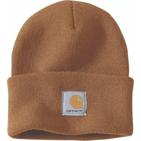 Carhartt Men's Knit Cuffed Beanie, Brown, One Size | Walmart (US)
