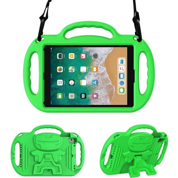 SUPNICE Kids Case for iPad 9.7 2018/2017- Light Weight Shockproof Handle Stand Case Cover with Sh... | Walmart (US)