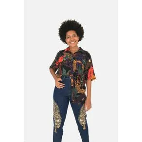 Calca Silk Onca Refarm Jeans | Farm Rio BR