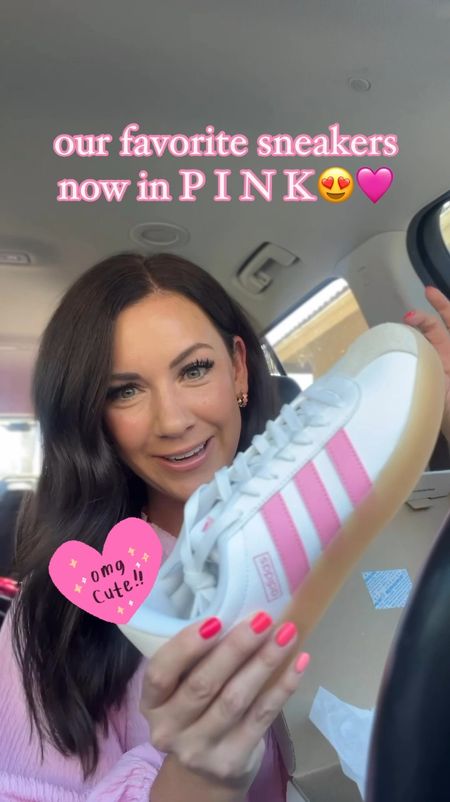 Adidas courts now come in the prettiest pink! Size down 1/2 a size—stylingwithkayla reel💖💖

#LTKFindsUnder100 #LTKStyleTip #LTKShoeCrush