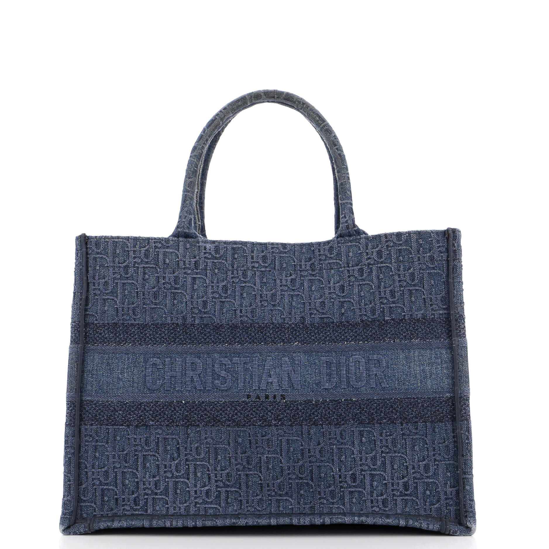 Book Tote Oblique Denim Small | Shop Simon