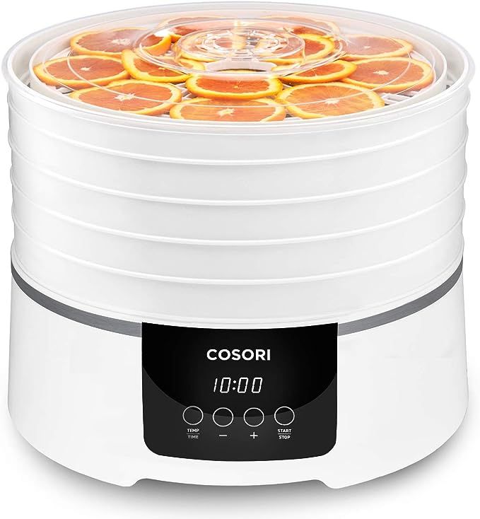 COSORI Food Dehydrator (50 Recipes), Small BPA-Free Dryer with Digital Temperature, 5 Trays, Over... | Amazon (US)