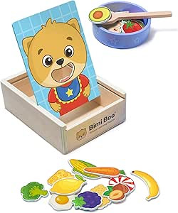 Bimi Boo Wooden Feeding Toy - Montessori Scooping Toy for Toddlers 1-4+ - Fine Motor Skills Prete... | Amazon (US)