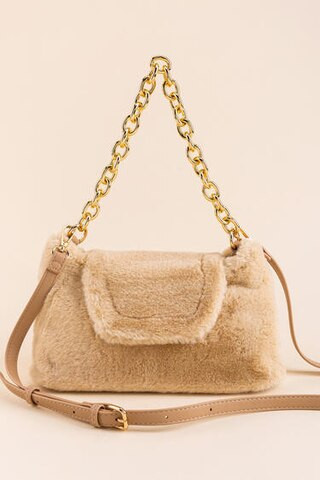 Kathleen Fur Foldover Crossbody - francesca's | Francesca's