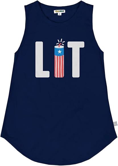 Tipsy Elves Patriotic Tank Top for Women with Classic USA Americana Stars and Stripes Women's Tops | Amazon (US)