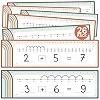 26 Pack Pencil Shape Number Line Dry Erase Boards 14"x4" Math Manipulatives for Kindergarten, Stu... | Amazon (US)