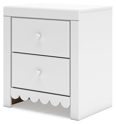 Mollviney 21" 2 Drawer Charging Nightstand | Ashley Homestore