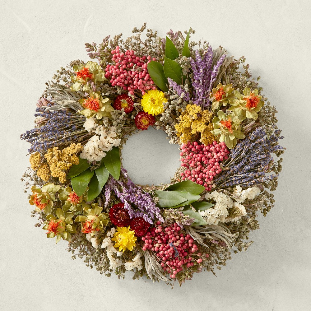 Farmers' Market Herb Live Wreath & Garland | Williams-Sonoma