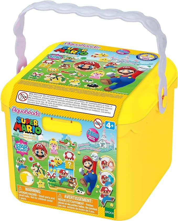 Aquabeads Super Mario Creation Cube - Complete Arts & Crafts Activity Kit for Ages 4+ | Amazon (US)