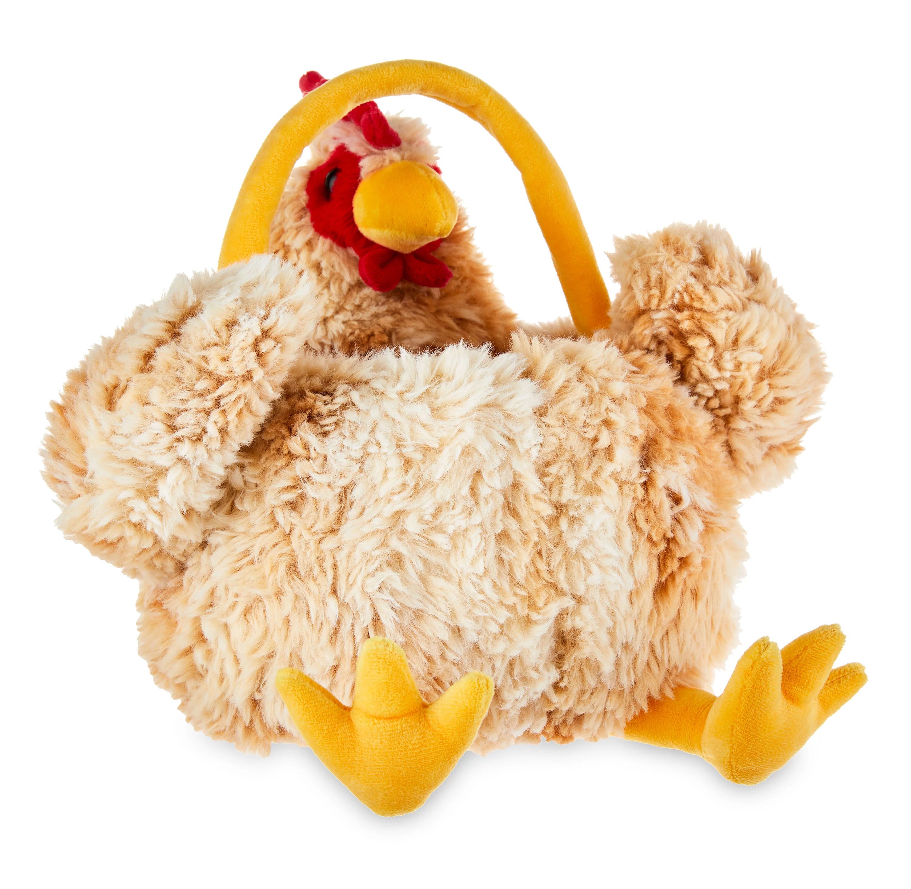 Way To Celebrate Easter 10" Easter Plush Brown Rooster Basket - Walmart.com | Walmart (US)