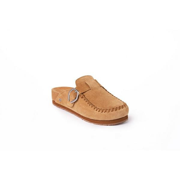Women's Minnetonka Buckle Clogs Regular 5.5 Cinnamon | Scheels Sports