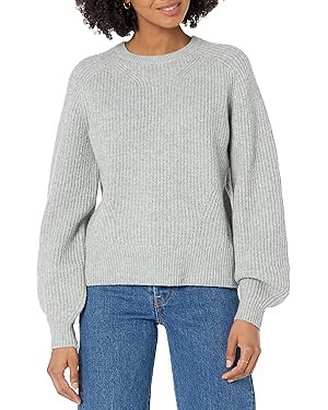 Amazon Essentials Women's Crew Neck Rib Sweater | Amazon (US)