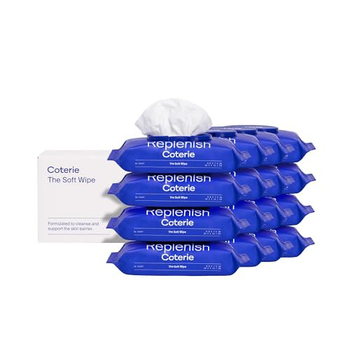 Coterie Baby Soft Wipes, 16 Packs, 896 Count, Unscented Wipes, 99% Purified Water, Plastic-Free & Plant Derived Fibers, Fragrance Free Hypoallergenic Sensitive Skin Baby Essentials, Clean Ingredients | Amazon (US)