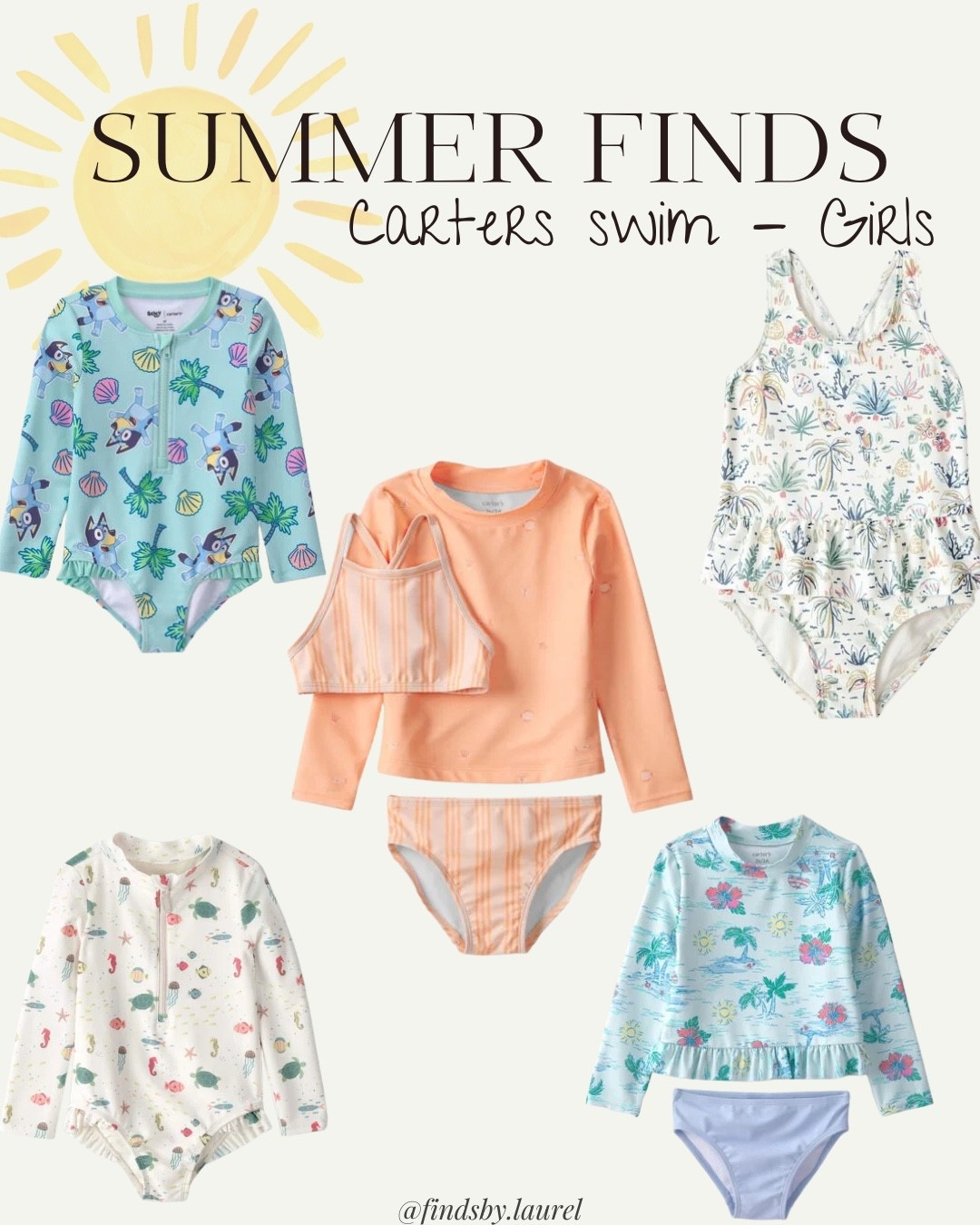 ☀️ Summer Finds | Carter’s Girls Swimwear ☀️

Sharing my favorite Carter’s girls’ swimsuits for summer! From adorable rash guards to one-piece swimsuits and two-piece swim sets, these picks are perfect for pool days, beach vacations, splash pads, swim lessons, and family vacations.

If you’re shopping for cute, affordable toddler girl swimsuits or baby girl swimwear, these are some of my favorite Carter’s styles for the season. I linked every look in one place!

Carter’s girls swimwear • toddler girl swimsuits • baby girl swimsuits • rash guard swimsuit • one-piece swimsuit • two-piece swimsuit • girls swim set • kids swimwear • summer outfits • beach vacation • pool day • swim lessons • splash pad

#Carters #GirlsSwimwear #ToddlerStyle #SummerOutfits #BeachStyle #LTKKids #MomFinds

#LTKSeasonal #LTKSwim #LTKKids