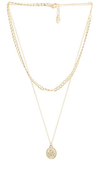 Amira Lariat in Gold | Revolve Clothing (Global)