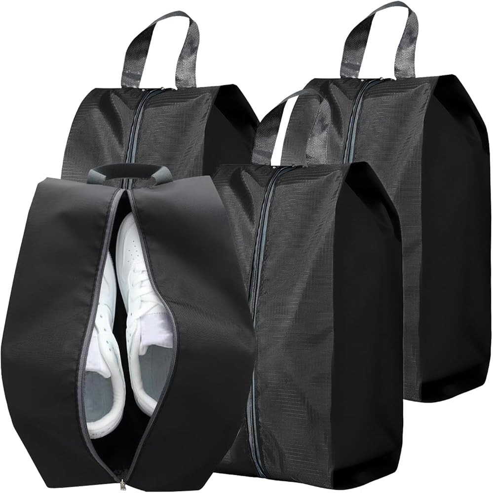 Shoe Bags for Travelling, 4Pcs Portable Nylon Shoe Bag Waterproof Dust Proof Shoes Storage Bags w... | Amazon (CA)