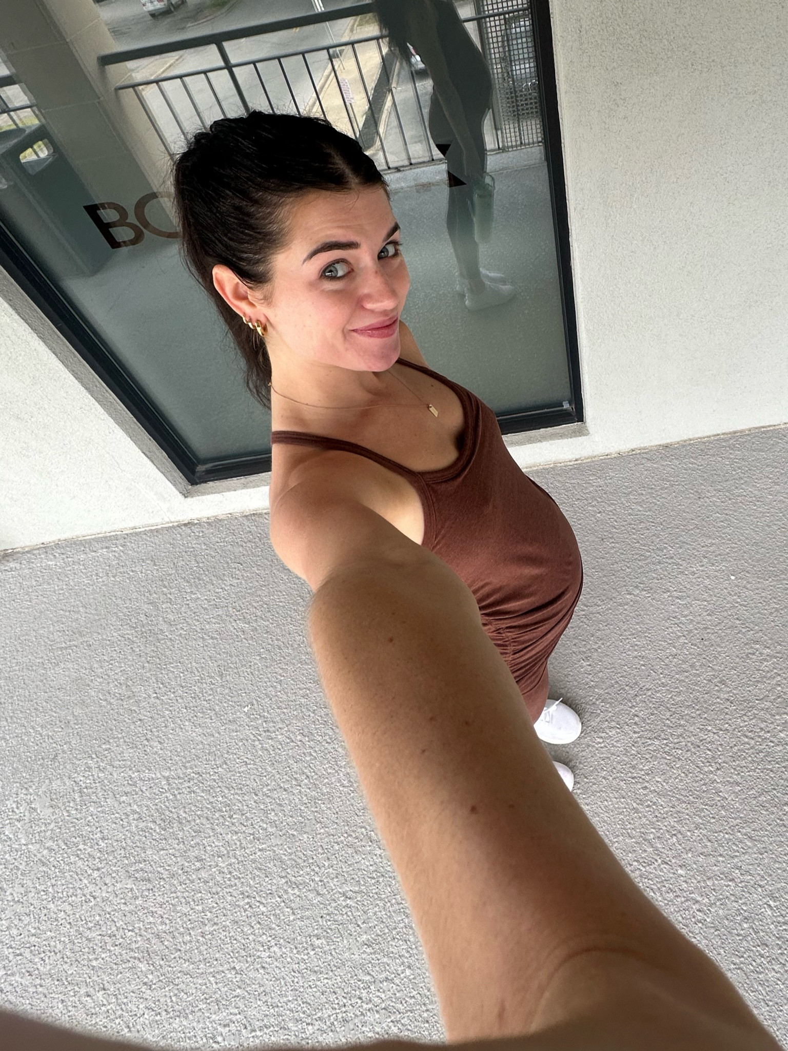 my first maternity workout outfit 

#LTKBump #LTKFitness #LTKBaby