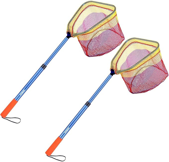 Kids Fishing Net - Telescoping Bait, Minnow, and Butterfly Net With 11.4" Depth, Handle Extends t... | Amazon (US)