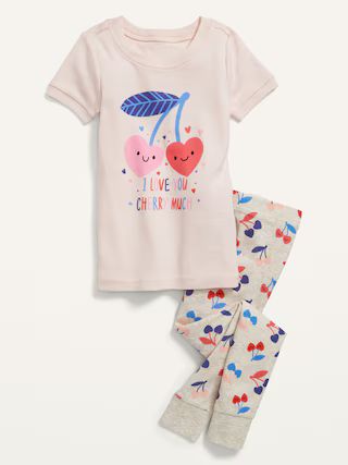 Unisex &#x22;I Love You Cherry Much&#x22; Pajama Set for Toddler &#x26; Baby | Old Navy (US)