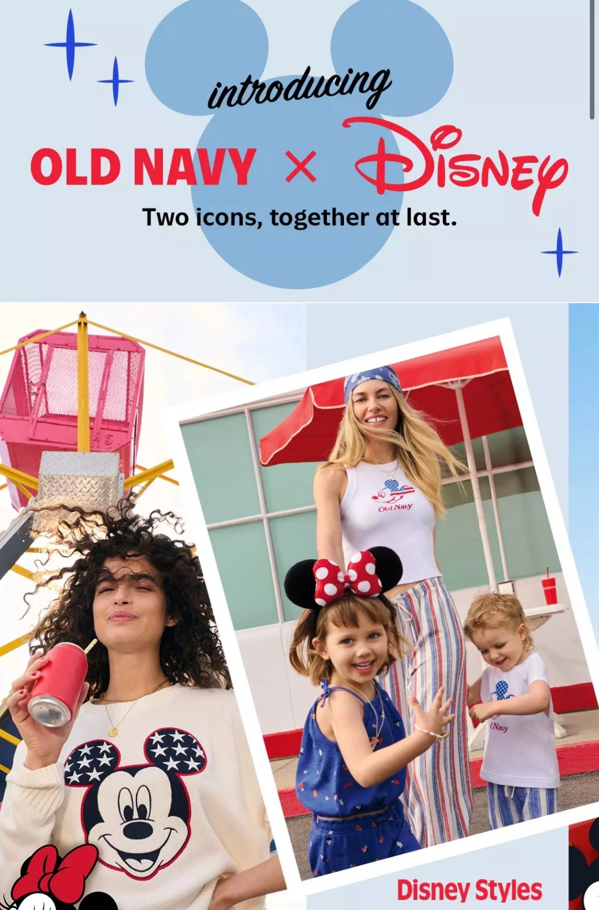 Fun new clothes and accessories from old navy for Disney lovers! Perfect for a summer vacation, family events, or just to wear every day. 

#LTKFamily #LTKFindsUnder50 #LTKKids