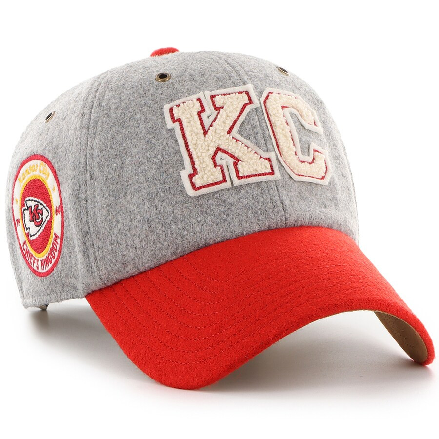 Kansas City Chiefs Stoney Clover Lane x '47 Unisex Block Clean Up Adjustable Hat - Gray/Red | Fanatics