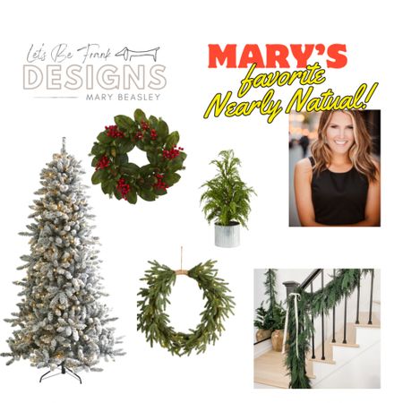 Nearly Natural Christmas favorites! 
Trees garland wreaths 

#LTKhome #LTKSeasonal #LTKHolidaySale