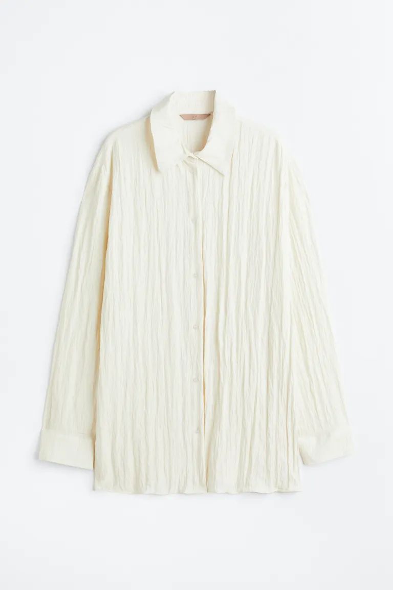 Crinkled shirt | H&M (UK, MY, IN, SG, PH, TW, HK)