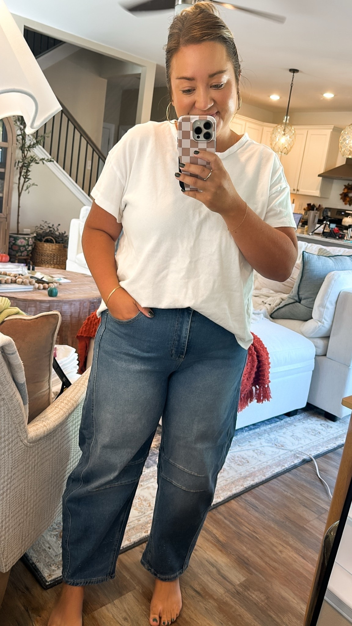 We can’t even call these jeans bc they feel like pajamas!! So comfy, very flattering and comes in several colors and patterns!!

#LTKdayinmylife #LTKootd #LTKMidsize