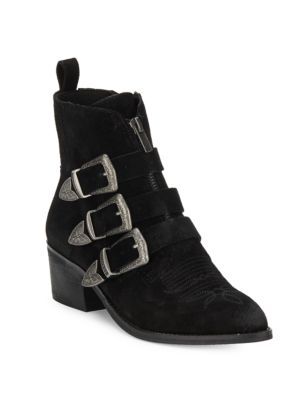 Dolce Vita - Scott Three-Buckle Leather Ankle Boots | Saks Fifth Avenue OFF 5TH