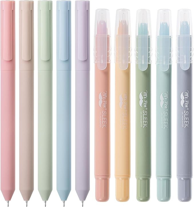 Mr. Pen- Bible Highlighters and Pens, 10 Pack, Gel Highlighters, Bible Highlighter, Bible Highlig... | Amazon (US)