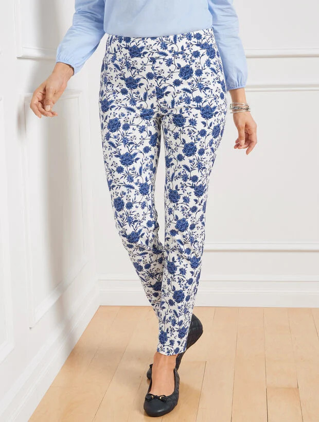 Talbots Chatham Ankle Pants - Vibrant Floral | Talbots