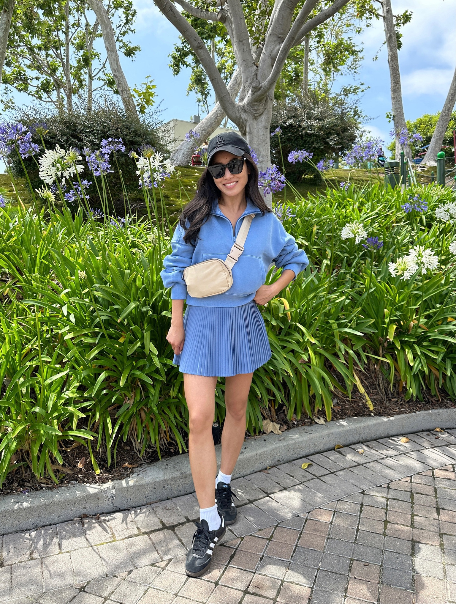 On sale! My fave lululemon piece. Been obsessed with this pleated active skort and it just got marked down with all sizes stocked 

FYI any sale items are still returnable in store for credit if you’re a member (free to sign up online)

 • Varsity High-Rise Pleated Tennis Skirt size 2 . Mini length with pocketed shorts for coverage. I am usually a 00/0 in other clothing brands and almost always do a 2 in Lululemon 

I wash this machine cold and hang dry and don’t have issues with the pleats 

• Abercrombie Sunday sweatshirt Xs. Love the cut of this! I can do TTS xxs or size up to Xs for a looser fit. 
• Ultralight Waist-Length T-Shirt size 2. Super airy and barely there.

• ‘47 brand hat 

• Adidas sambas sneakers, big kids or men’s 4 = womens 5

#petite activewear

#LTKsalealert #LTKfitness #LTKtravel