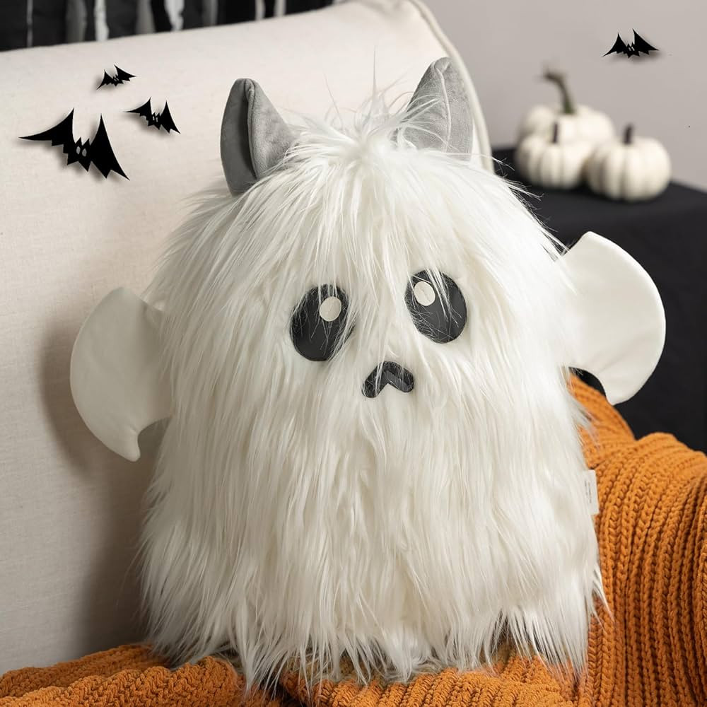 Ashler Halloween Ghost Pillows, Ghost Shaped Throw Pillow for Happy Halloween Decorative, Cute Sp... | Amazon (US)