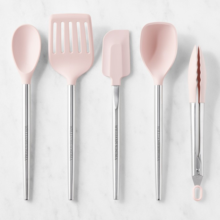 Williams Sonoma Stainless-Steel Silicone Utensils, Set of 5 | Williams-Sonoma