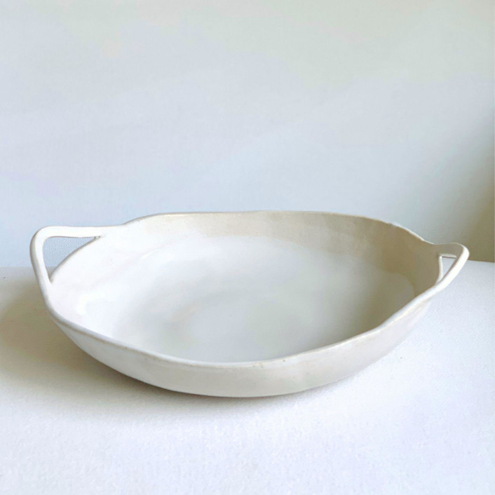 Wavy Bowl With Handles Serving Bowls | Minted