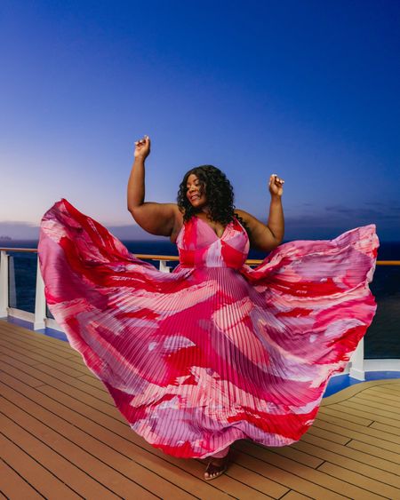 Formal Night in Sun Princess 🩷🛳️🌊 gotta bring your A Game at Sea. Wearing a 20 

Plus Size Wedding Guest Dress, Formal Gown, Spring Dresses, Vacation Outfits 

#LTKplussize #LTKtravel #LTKsalealert