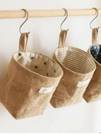 1pc Random Hanging Storage Bag, Small Linen Storage Basket For Home
          GBP£1.75        
 ... | SHEIN