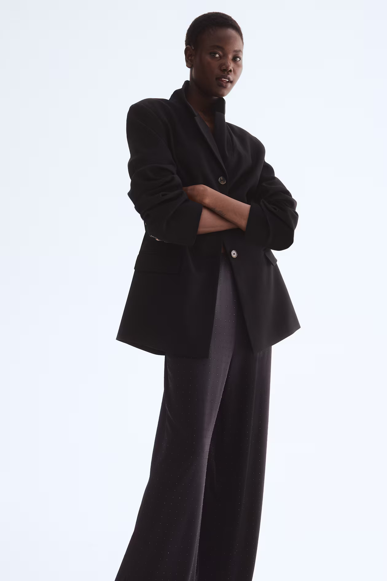 Jerseyhose mit Strass | H&M (DE, AT, CH, NL, FI)