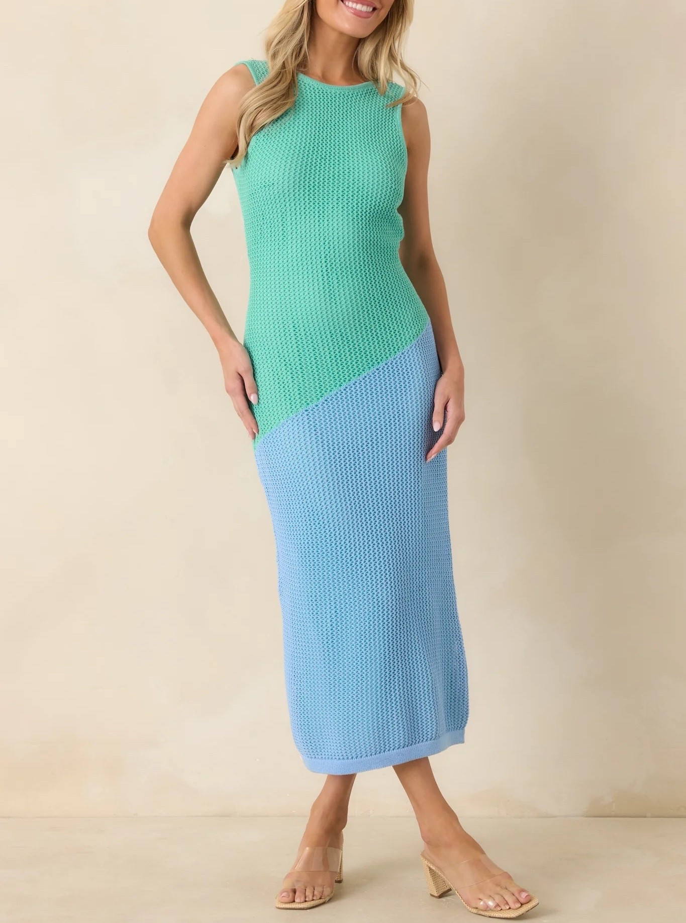 Whether you’re exploring a new destination, enjoying brunch with friends, or strolling through a charming coastal town, this knit midi dress delivers effortless style and comfort. Under $80.

Keywords:

* mint midi dress
* periwinkle midi dress
* color block dress
* knit midi dress
* summer dress
* vacation outfit
* resort wear
* coastal fashion
* summer dresses women
* color block midi dress
* spring dress
* summer outfits women
* travel outfit
* brunch outfit
* vacation wardrobe
* seaside style
* warm weather fashion
* effortless elegance
* modern midi dress
* daytime occasion dress

#LTKootd #LTKgrwm #LTKTravel