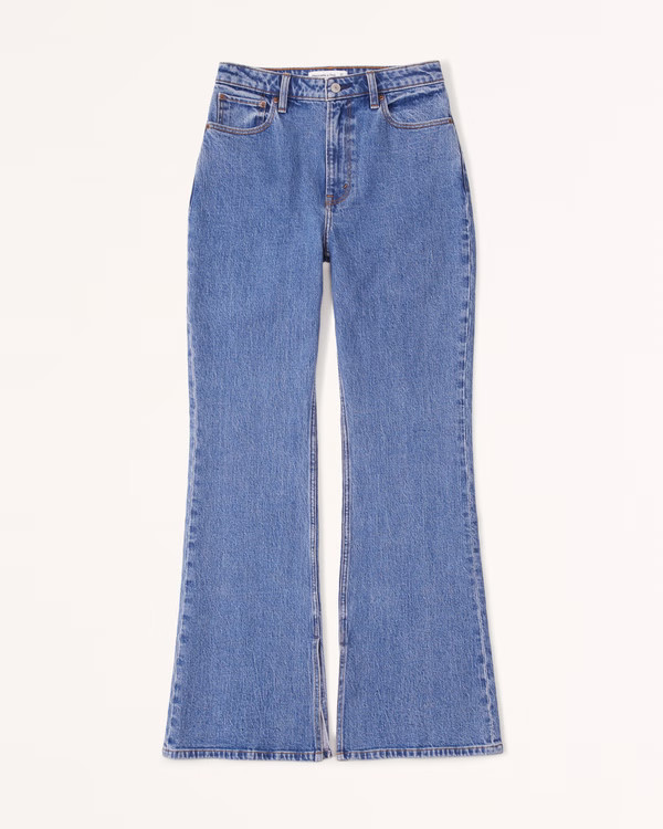 Women's Curve Love High Rise Vintage Flare Jean | Women's Sale | Abercrombie.com | Abercrombie & Fitch (UK)