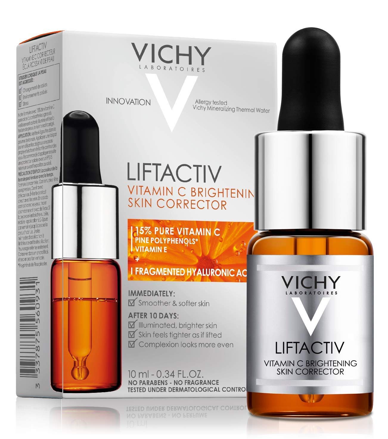 Vichy LiftActiv Vitamin C Serum and Brightening Skin Corrector, Anti Aging Serum for Face with 15... | Amazon (US)