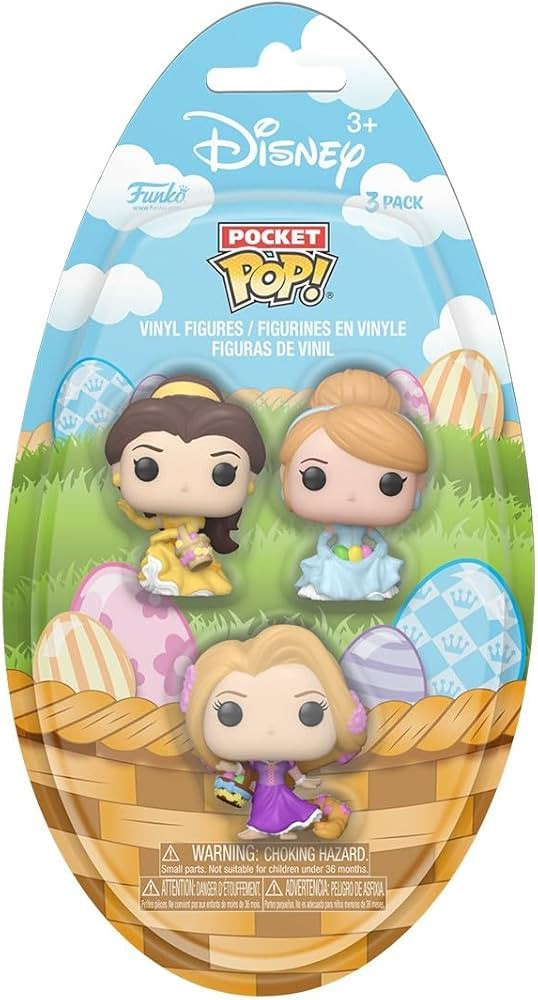 Funko Pocket Pop!: Easter 3-Pack - Belle, Cinderella, Rapunzel | Amazon (US)