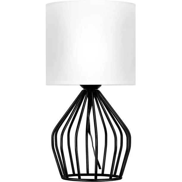 NEX 13.8" Black Table Lamps with White Shades - Walmart.com | Walmart (US)