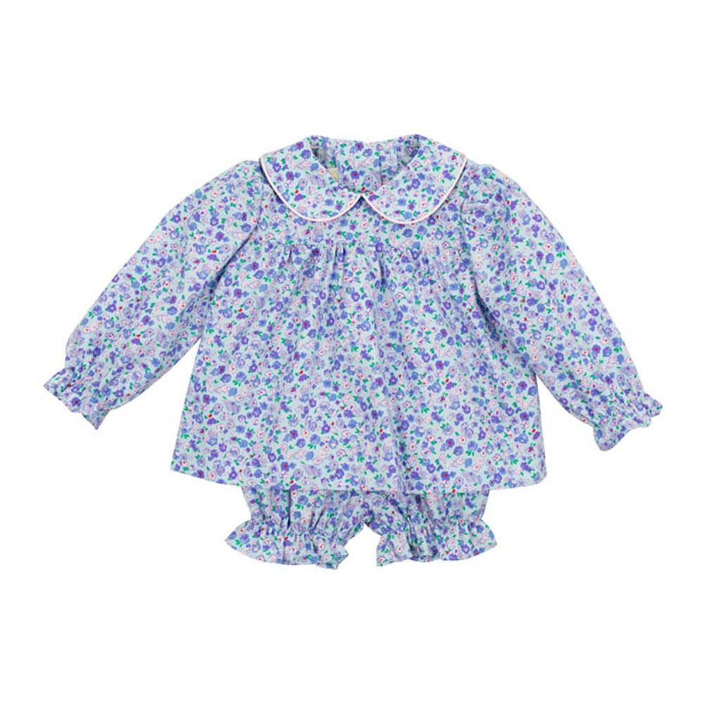 Bon Air Bloomer Set - Mableton Minnie Floral with Palm Beach Pink | The Beaufort Bonnet Company